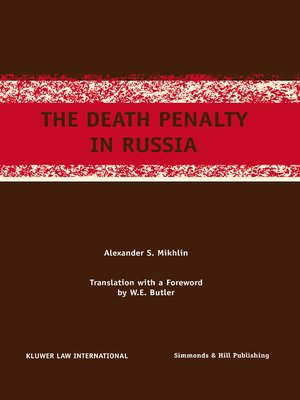 cover image of The Death Penalty in Russia